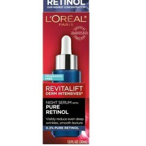 L'OREAL PARIS Revitalift Derm Intensives Night Serum 0.3% Pure Retinol 1 oz